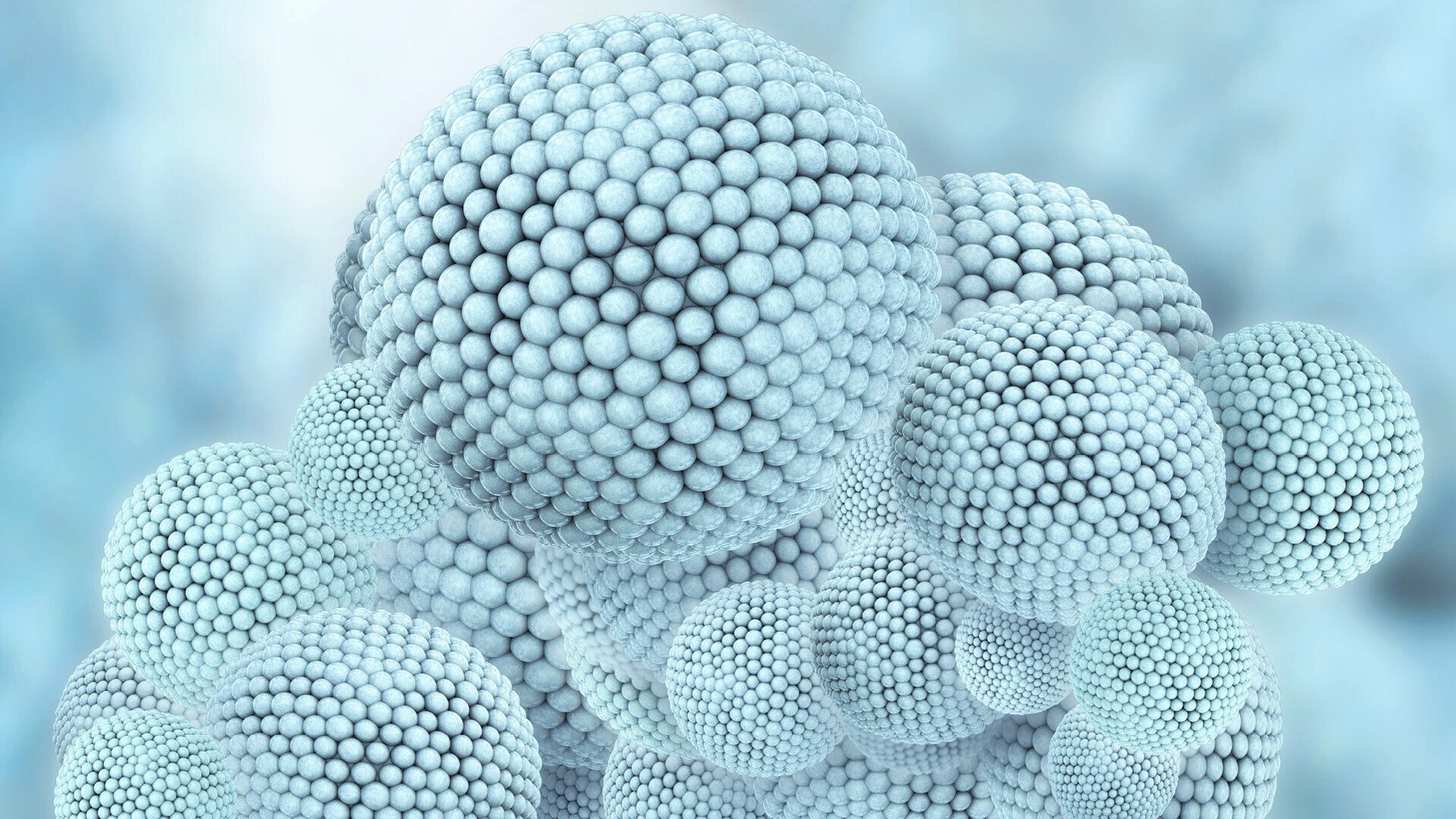Abstract nanoscale structures representing quantum science and technology